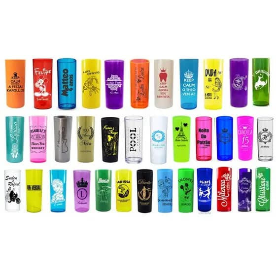 Kit 30 Copos Long Drink Personalizados Para Festas, Lembrancinhas, Baladas, Eventos, Casamentos, Aniversários, Churrasco Promoção