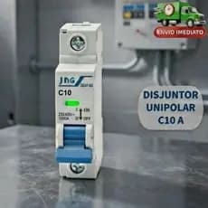 DISJUNTOR UNIPOLAR C10 Proteção Contra Sobrecarga e Curto-Circuito para Instalação Elétrica