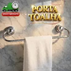 Porta Toalha Parede Multiuso Banheiro Cozinha Toalha Suporte Organizador Moderno e Resistente