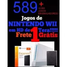 1tb Hd Ext P/ Nintendo Wii C\ Jogos Wii & Gc +10mil Emu
