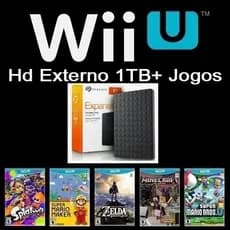 1tb Hd Ext Novo P/ Nintendo Wiiu + Cabo Y Para Ligar No Wiiu