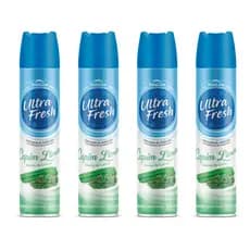 Kit 4 Odorizador Ambientes Ultra Fresh 400ml Capim Limão Bom Ar