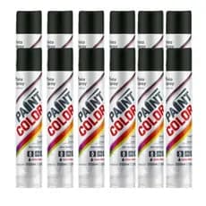 12 Tinta Uso Geral Alta Temperatura Preto Fosco 250ml Paint Color Uso Geral Uso externo E Interno