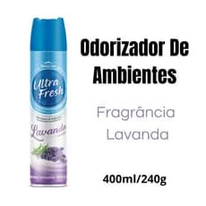 Odorizador Ambientes Ultra Fresh 400ml Lavanda Bom Ar