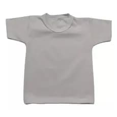 Kit C/ 5 Camiseta Escolar Infantil Branca De 1 A 8 Anos Manga Curta