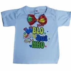 Camiseta Infantil Menino Meu Bloquinho Carnaval Roupa Festa Fantasia Temático