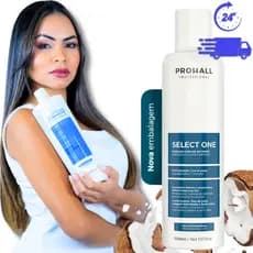 Prohall Select One 300ml ou 120ml Sem Formol AntiFrizz – Garanta Já