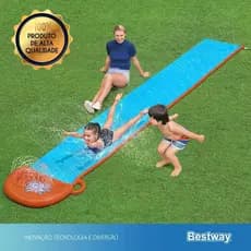 Escorregador Infantil Inflável 4,88m – H2OGO Bestway – Água, Risada e Curtição – Adquira Já!