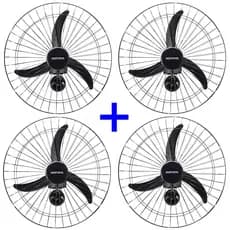 Kit 4 Ventiladores De Parede 60cm New Ventisol , 110v