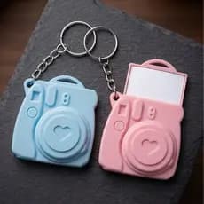 Kit 2 Chaveiros com Foto Personalizada - Lembrancinhas para Clientes , Filhos Amizade Namoro