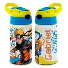 Garrafa de Água Infantil 500ml Nartuo/ Batman/ Mickey Personalizada |Garrafinha Com Nome Criança.