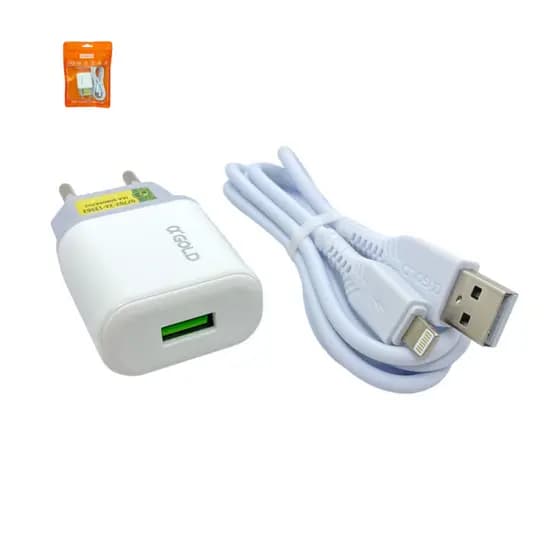Carregador Celular AGold 3.1a Para iPhone Lightning V8 Type-C