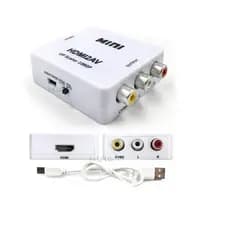 5 Adaptador Conversor HDMI 2 AV LE-4113 .
