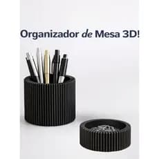 Porta Canetas Escritório Organizador de Mesa 3D Moderno Porta-Clipes Suporte para canetas decoração