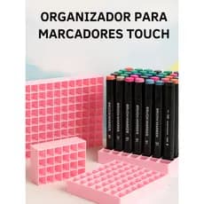 Suporte Organizador para Canetas Marcadoras Compatível com Touch - Base caneta 30 a 120 Unidades
