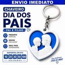 Lembrancinha Dia dos Pais Igreja Escola Brinde Presente Kit 10 à 100 Chaveiro Feminino