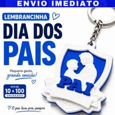 Chaveiro Personalizado Lembrancinha  Dia dos Pais Igreja Homenagem Pai Presente Escola Evento Brinde