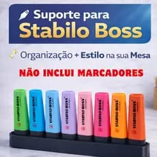Suporte porta canetas marcadores 8 Stabilo Boss Organizador