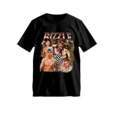 Camiseta Justin Bieber Bizzle Autógrafo Ídolo Pop Estampa Retro Bootleg Várias Cores Unissex