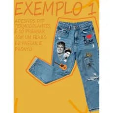 Adesivo DTF 1 Metro Luan Santana Mix Estampas Para Calça Jaqueta Camisa Prontas para Estampar