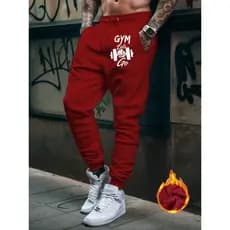 Calça de Moletom com Cordão e Estampa Gym Ideais para Academia ou Dia a Dia