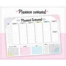 Quadro Lousa Planner semanal 2026 /  planer MAGNÉTICO / Acompanha Caneta Com Imã e apagador