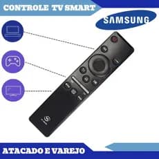Controle Remoto Tv Samsung Smart 4K led Universal Botão Netflix Globo Play e Prime Video