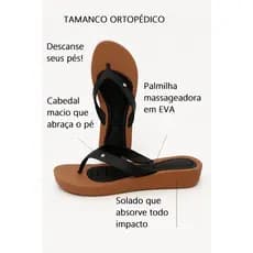 CHINELO ORTOPÉDICO LEVE E MACIO PARA FASCITE PLANTAR E ESPORÃO CH01
