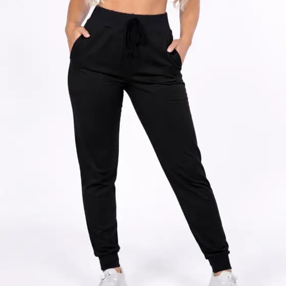 Calça Moletom Feminina Flanelada Com Bolso