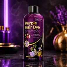 Shampoo Matizador Roxo 3 em 1 Anti Amarelo Hidratação Brilho Intenso 500ml - KAISSARA