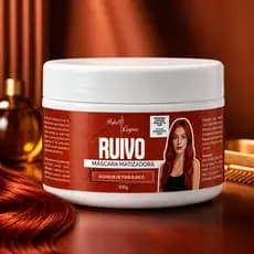Máscara Matizadora Ruivo 300g | Realça Tons Ruivos, Acobreados e Avermelhados | Hidratação e Brilho