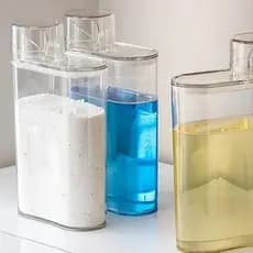 Dispenser Plástico Transparente Tampa Hermética Dosador Sabão Detergente Líquido Recipiente Cozinha