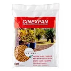 Argila 4 Litros Expandida Vasos Plantas 2 Kilos Cinexpan