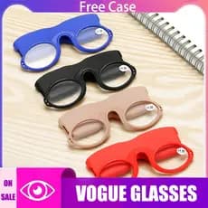 【 Ready Stock 】 2023 Novo Silicone Portátil Com Óculos De Leitura De Capacidade Para Pendurar No Pescoço Cordão & case