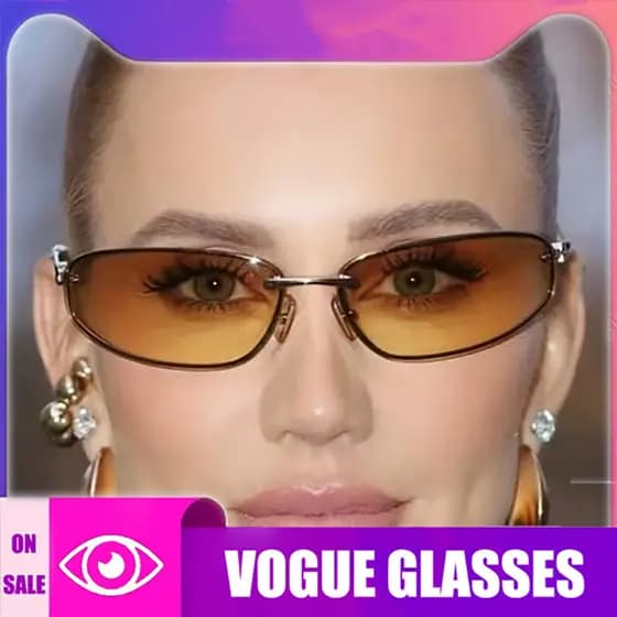 Alta Qualidade 2025 Moda Ocidental Y2K Unissex Senhora Metal Sem Moldura Oval Delicado Óculos De Sol Com uv400