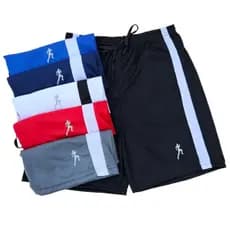 Kit 5 Bermudas Shorts Masculina Calção Academia Esportiva Esportivo Faixa