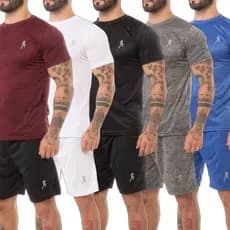 Kit 5 Camisetas Masculinas  Academia Camisa Treino Refletiva Rajada