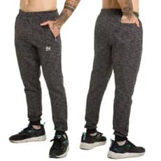 Calça moletom Masculina Flanelada C/ Zíper nos Bolsos Rajada