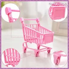 [Flourishroly6] Mini Carrinho De Compras Mão De Supermercado Para Crianças , Meninas , Meninos , Presente De Aniversário
