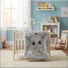 Cobertor Bebe Neutro Antialergico Flannel Manta Enxoval Cinza