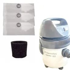 Saco + Filtro Para Aspirador De Pó Electrolux Hidrovac A10 Kit com 3 unidades ALTA DURABILIDADE