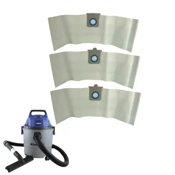Saco Descartável Para Aspirador Einhell Bt-vc 1250 Kit C/ 3 Unidades