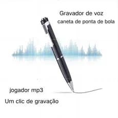 Gravador De Voz Digital Esferográfica Recarga De Caneta 8G/16G/32G/64G Flash Driver Gravação De Som Dictafone MP3 Player
