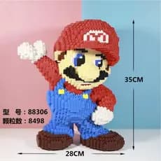 Blocos De Construção De Partículas De Personagem De Desenho Animado Para Meninos E Meninas Como Presentes De Aniversário