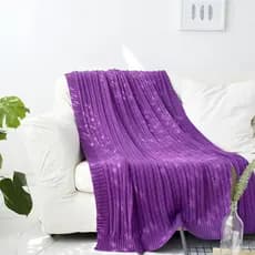 Manta Decorativa Tricot Premium para Sofá Aconchegante Várias Cores 150X90
