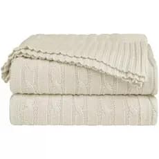 Manta Decorativa Tricot Premium para Sofá Aconchegante Várias Cores 200X90