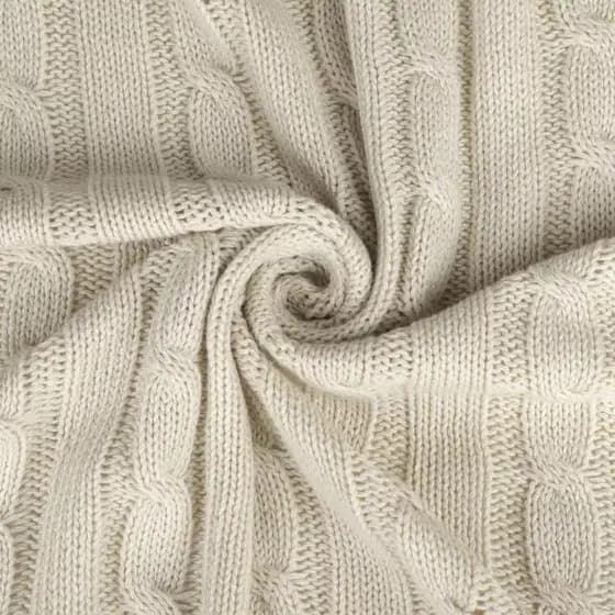 Tecido Para Artesanato, Malha Tricot Trançada 90x50cm