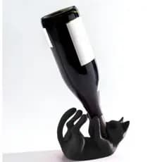 Porta-Vinho Gato Sommelier – Decoração Criativa para Amantes de Vinho e Gatos