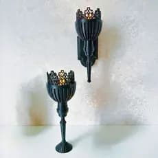 Arandela Decorativa Colonial | Castiçal Luminária | Iluminação Ambiente Elegante