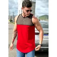 camiseta regata, oversized masculina, camiseta longline Laíse masculino, camiseta masculina